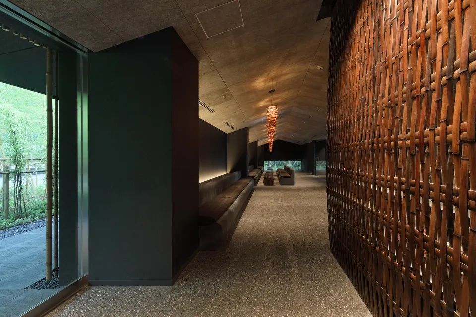 入口玄關 星野集團 界 由布院 溫泉旅館Hoshino KAI Yufuin／Kengo Kuma 隈研吾