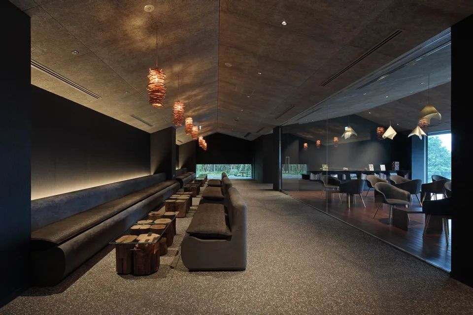 底層公共空間 星野集團 界 由布院 溫泉旅館Hoshino KAI Yufuin／Kengo Kuma 隈研吾