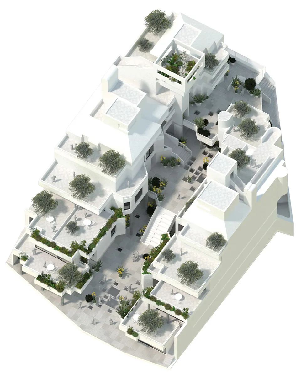 Gomila Center等角透視圖 西班牙Project Gomila一期/MVRDV+GRAS Reynés Arquitectos
