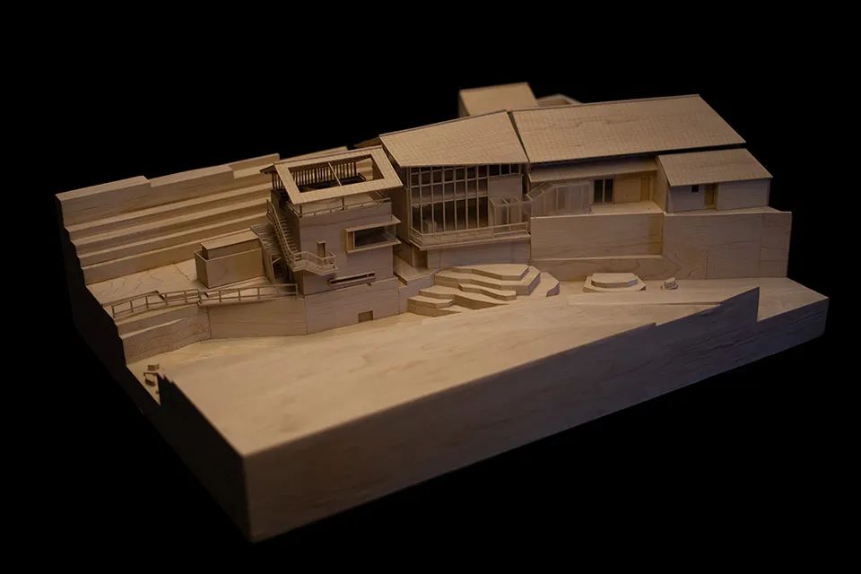 模型 奉化棲霞坑發電站改造的溪邊餐廳／尌林建築設計事務所