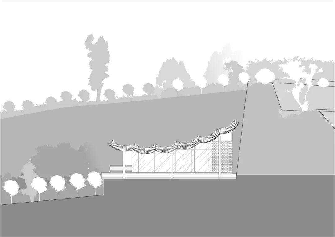 剖面圖 Section 越南阮氏咖啡館Nguyen Coffee／The Bloom