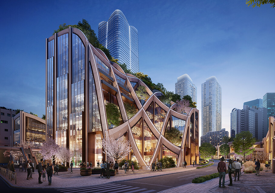 東京麻布台Hills (麻布台ヒルズ)Toranomon-Azabudai Tokyo, Japan/Heatherwick Studio