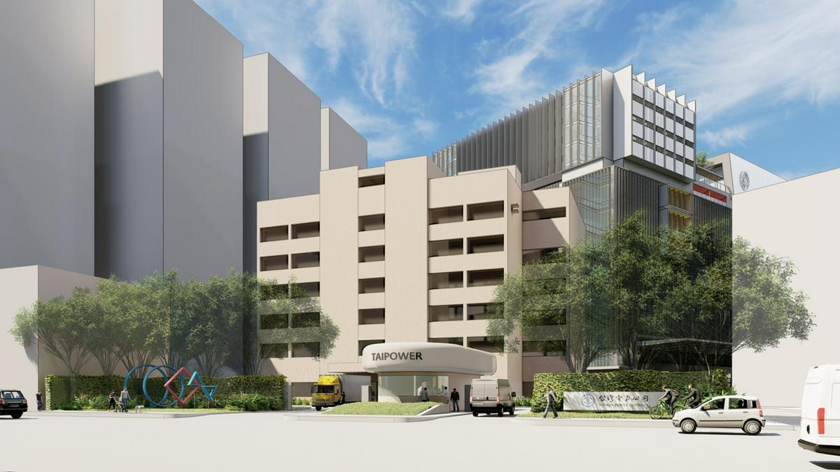 建築模擬圖 桃園區營業處配電材料大樓競圖／境向聯合建築師事務所