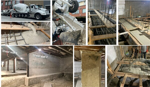 於西雅圖商業建築建設過程中,使用約 60 噸 C-Crete Technologies 的新型無水泥混凝土。照片來源 © C-Crete Technologies
於西雅圖商業建築建設過程中,使用約 60 噸 C-Crete Technologies 的新型無水泥混凝土。照片來源 © C-Crete Technologies:創新無水泥混凝土預拌混凝土基本上不排放二氧化碳,並隨著時間而實際地吸收二氧化碳,有助推動建築行業落實淨零排放