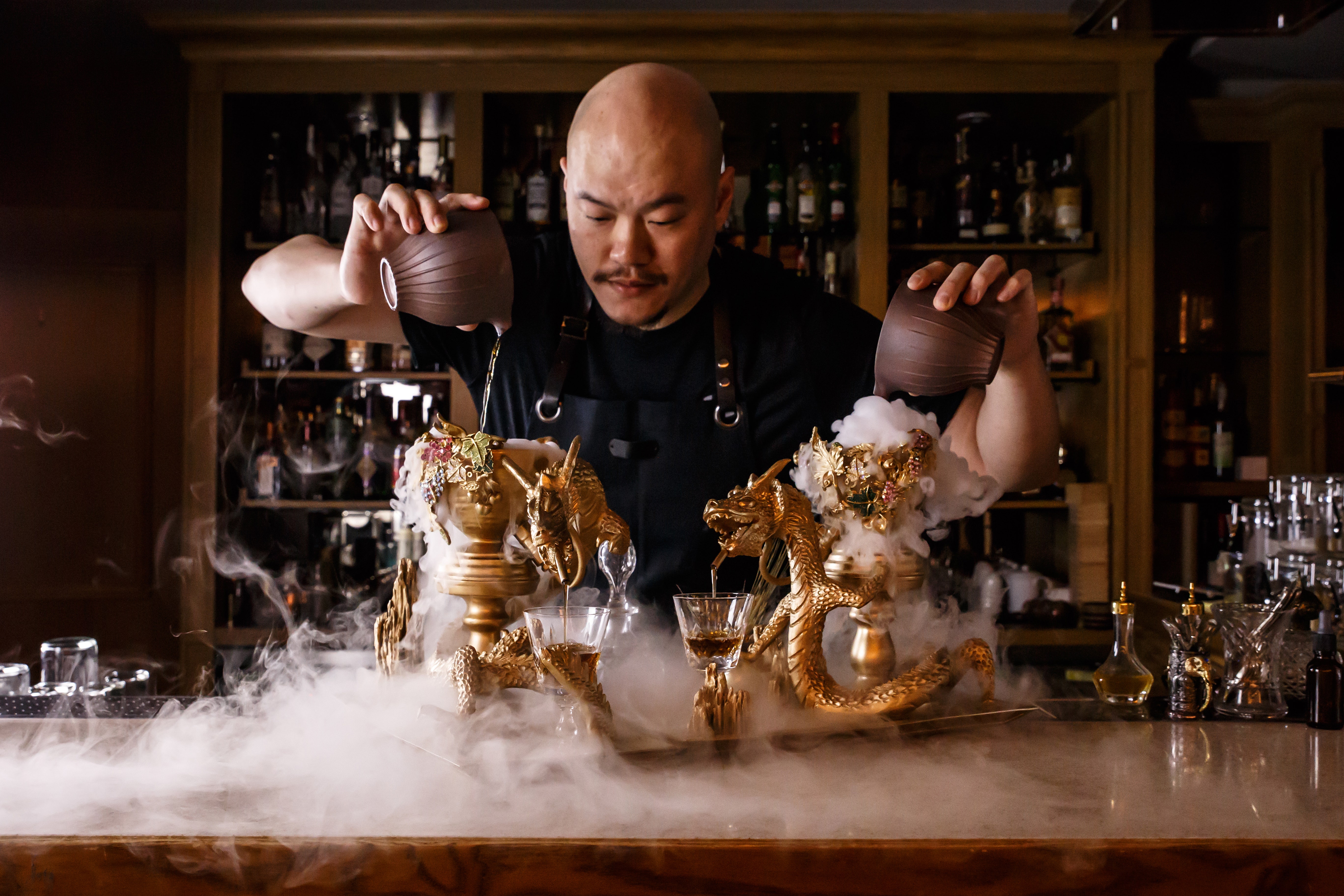 悅樂旅店首次邀請三屆世界調酒冠軍、世界及亞洲50大酒吧Indulge創辦人Aki Wang，以及旗下Liquid Art共同合作