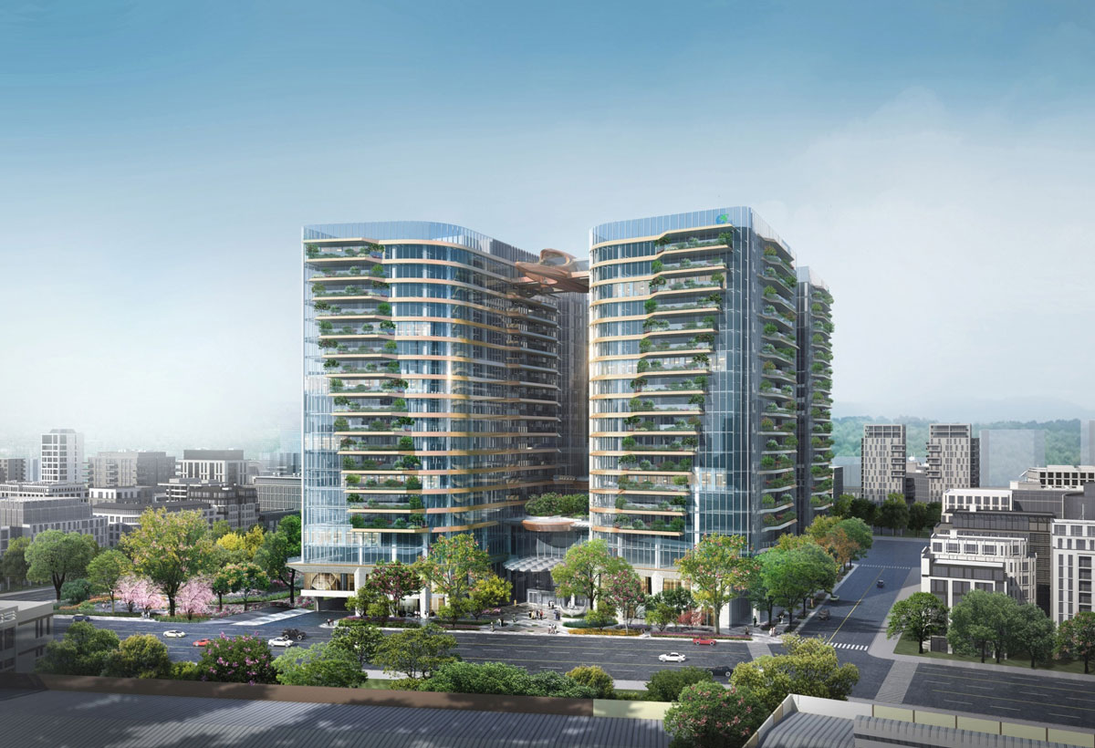 圖說:京華廣場執行建築全生命週期應用,大幅減少施工期與碳排量來響應低碳排政策