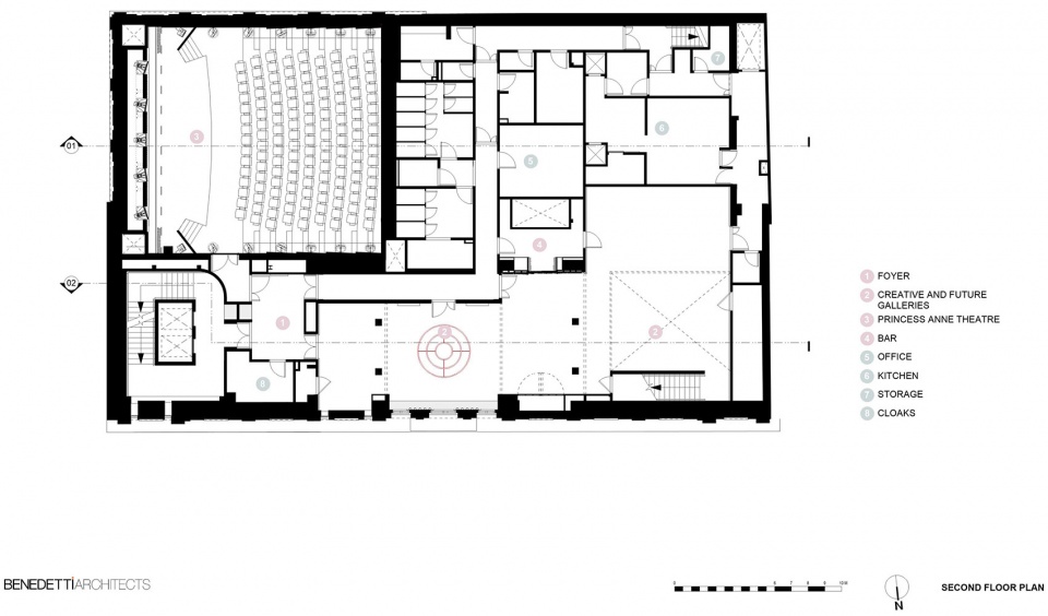 三層平面圖，Second floor plan