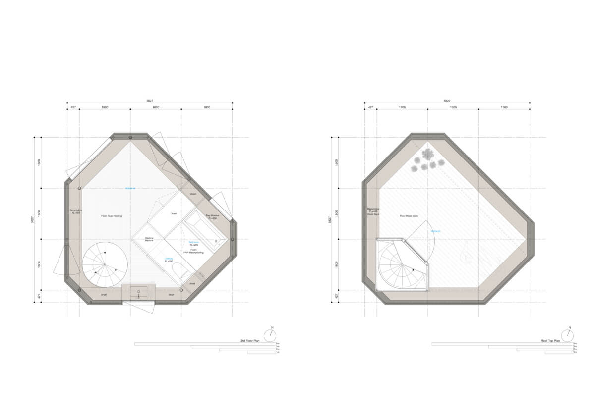 出窓の塔居 Bay Window Tower House ／藤貴彰 藤悠子Takaaki Fuji + Yuko Fuji Architecture