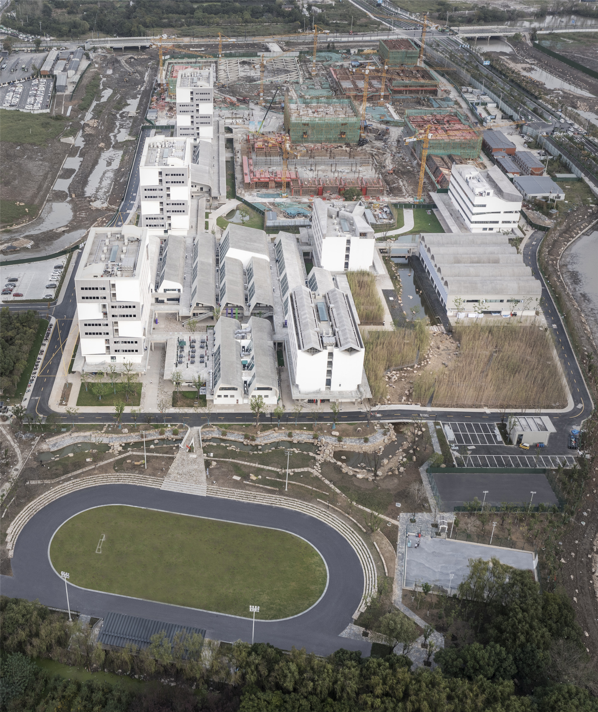 中國美術學院良渚校區一期 張永和 非常建築 校園鳥瞰  ©田方方