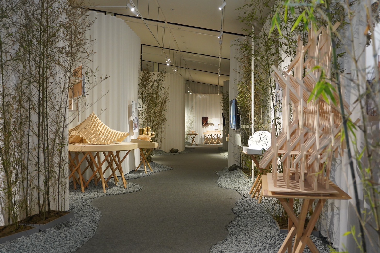 知名建商清景麟集團推出的「隈研吾-世界巡迴展 五感の建築」展覽