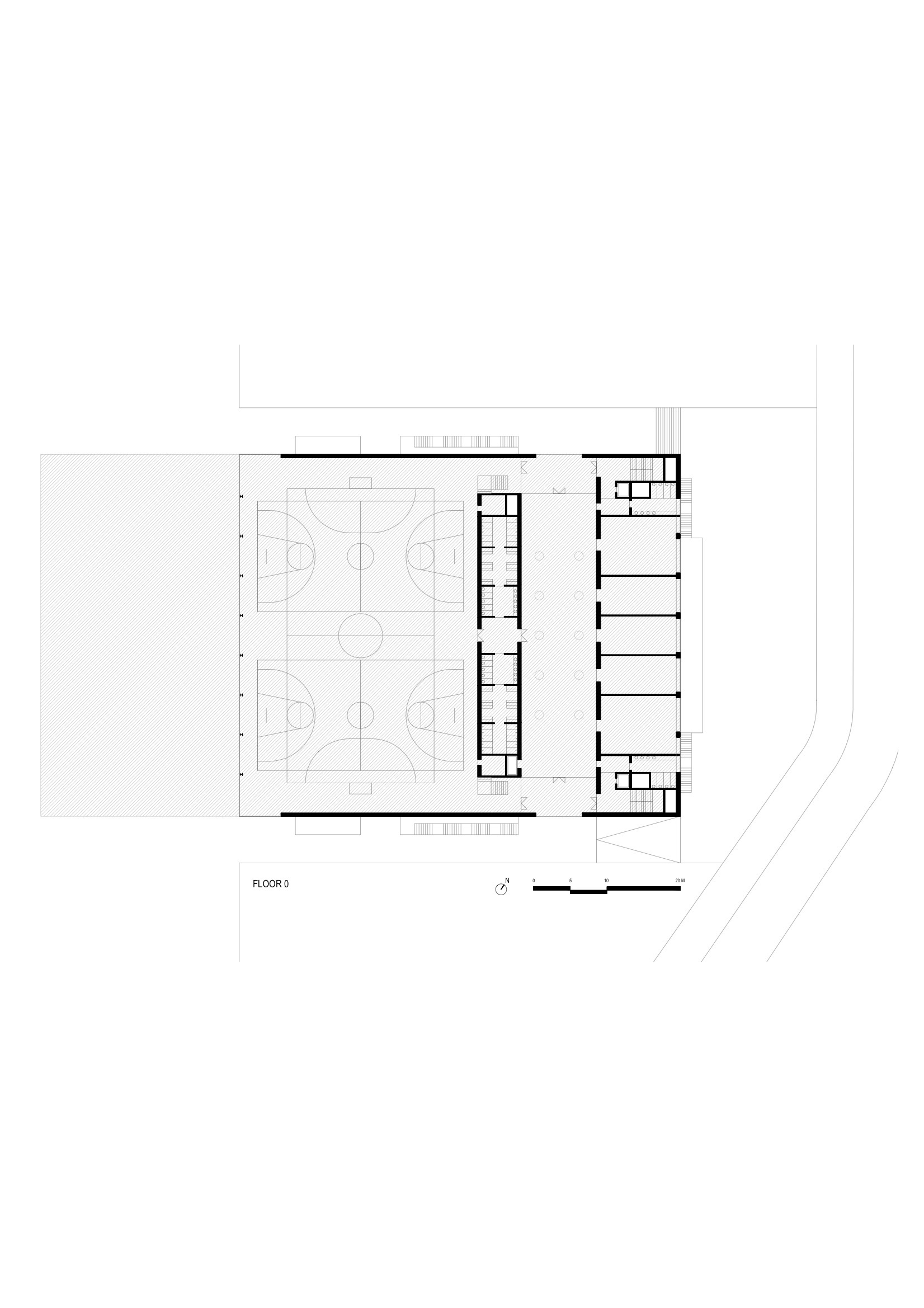 西班牙 Pozuelo de Alarcón Francisco de Vitoria University大學Centro Deportivo UFV學校運動中心／Alberto Campo Baeza 