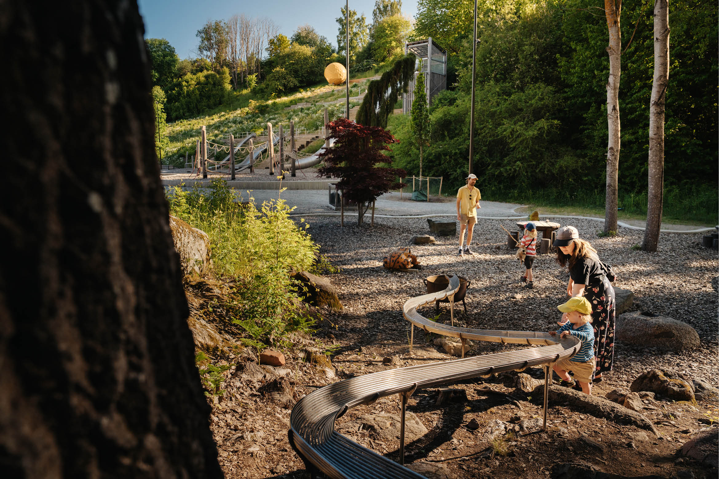 斯德哥爾摩人工山丘Vårbergstoppen兒童遊樂場 景觀設計LAND arkitektur
