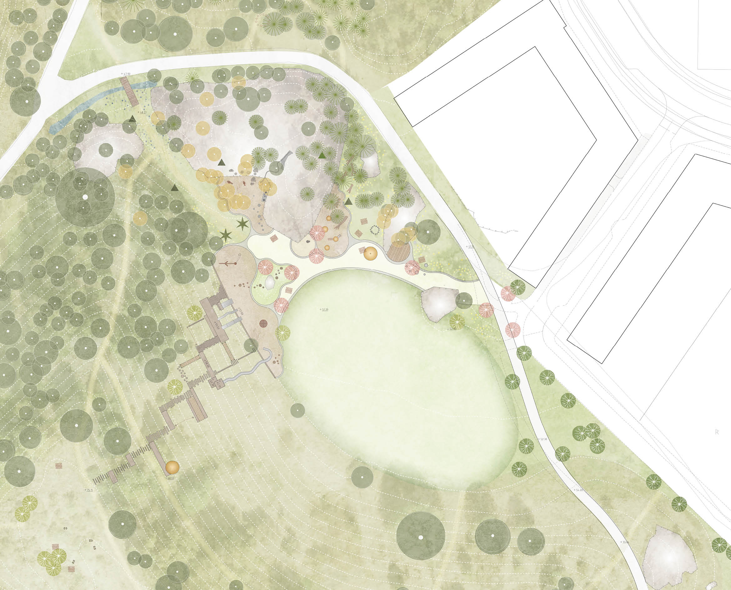 斯德哥爾摩人工山丘Vårbergstoppen兒童遊樂場 景觀設計LAND arkitektur