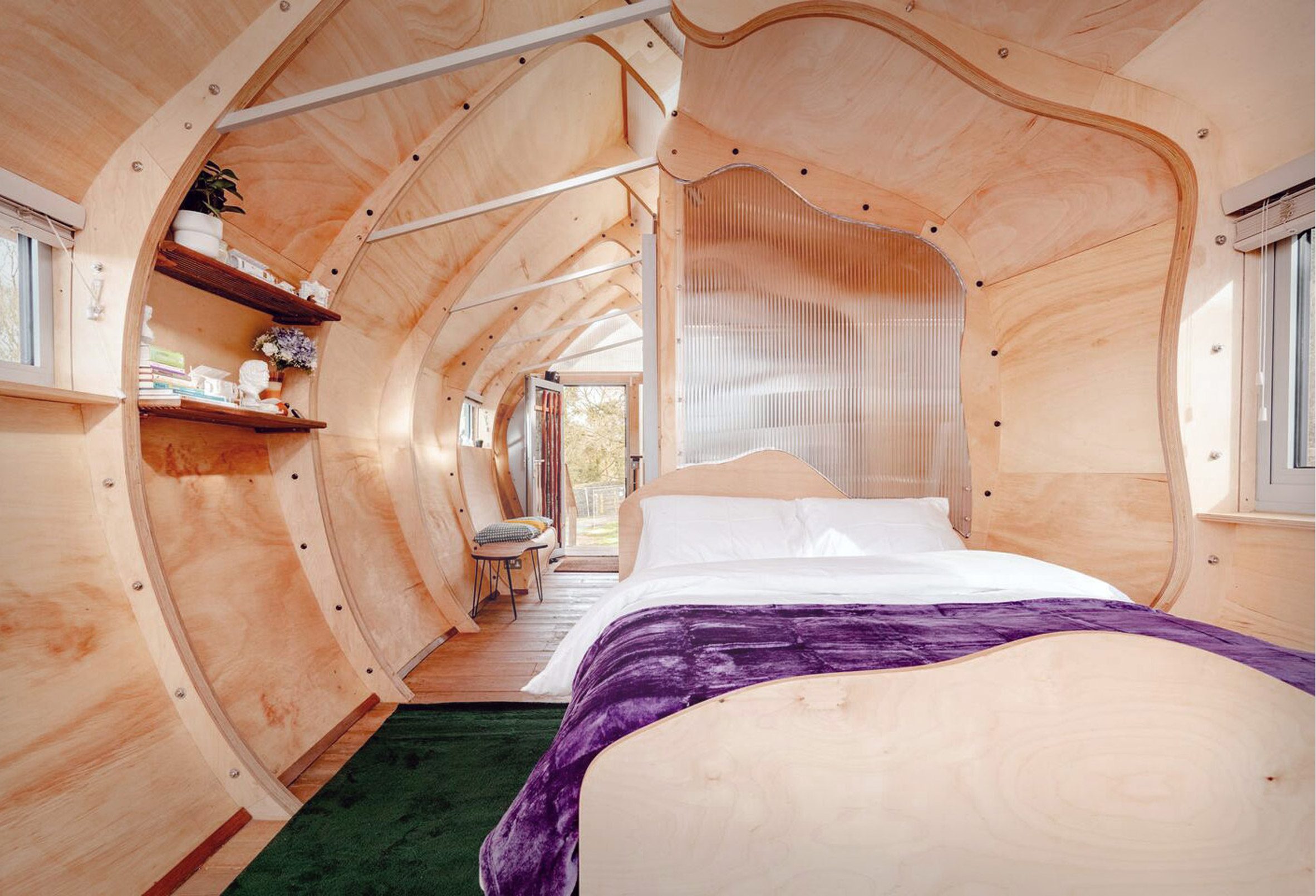 英國農場繭型小木屋Monocoque Cabin 英國建築師Peter Markos