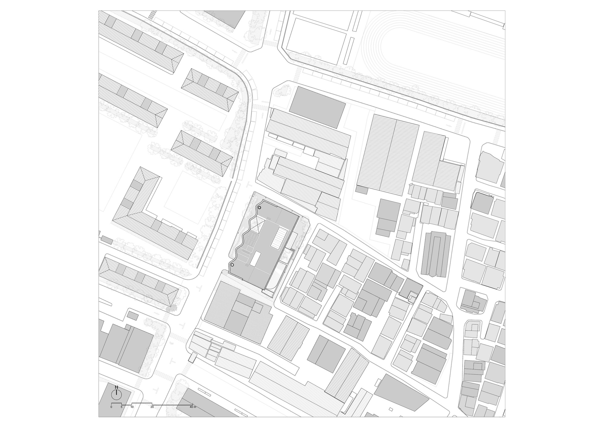 Behet Bondzio Lin Architekten 林友寒 韓國首爾W-Mission企業總部 基地位置圖 Site Location Map