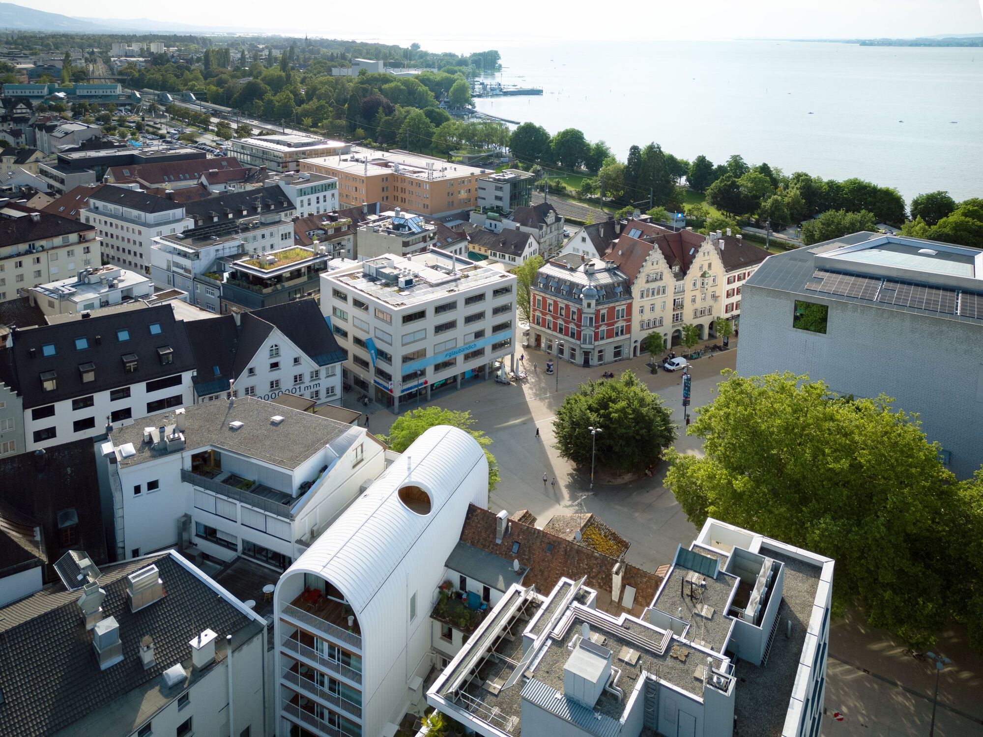 瑞士建築師 Herzog ＆ de Meuron 奧地利住宅建築 Lake Constance Kornmarktplatz Townhouse