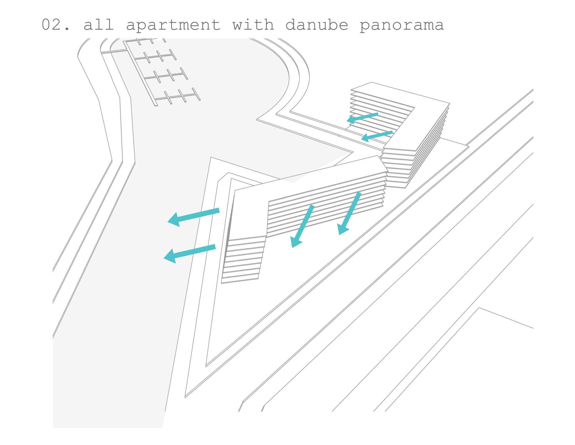 匈牙利布達佩斯 Danubio Budapest Building 建案、住宅、集合住宅、匈牙利建築 T2.a Architects