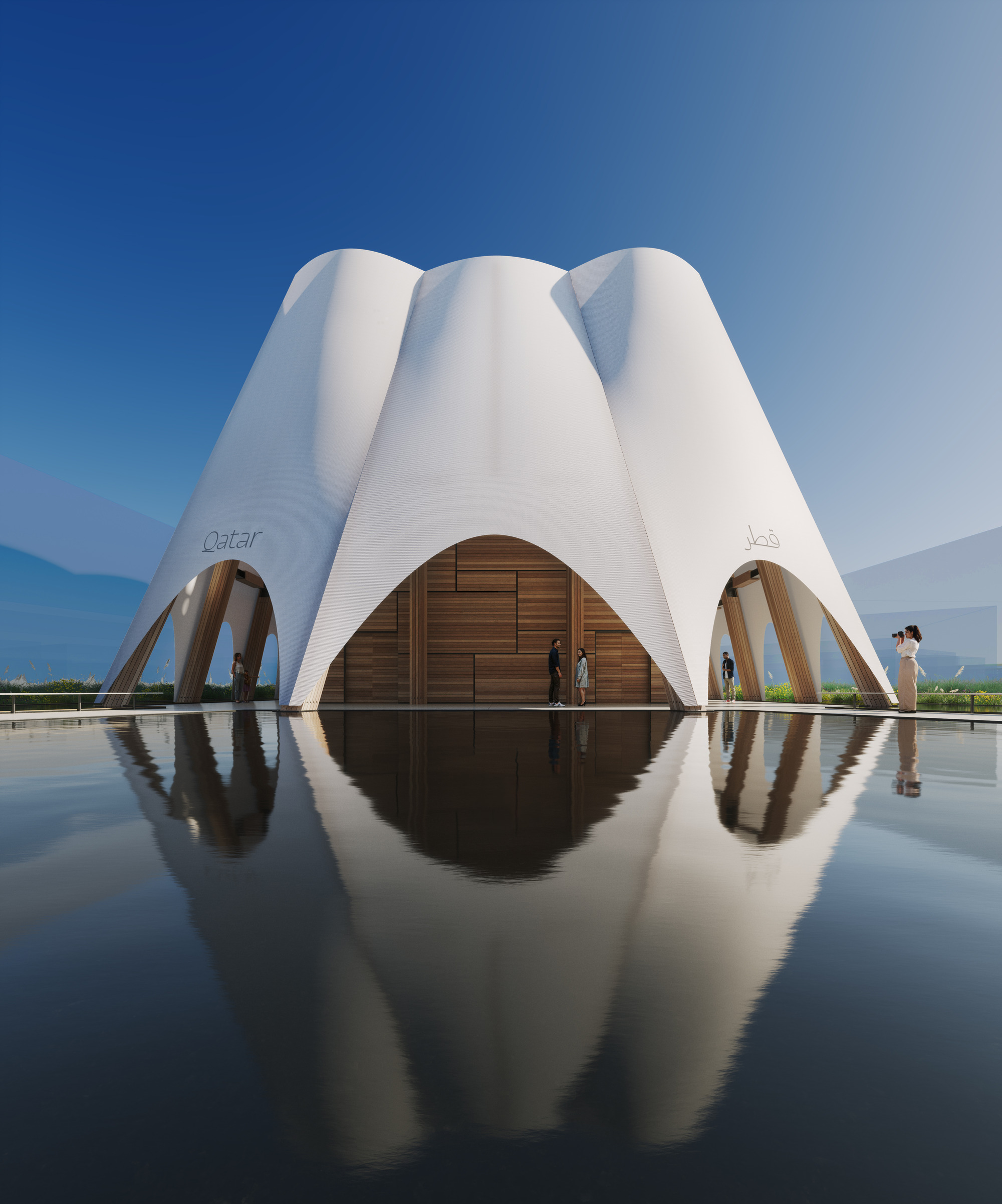 2025年大阪世界博覽會卡達館 隈研吾 Kengo Kuma  Qatar Pavilion for Expo Osaka 2025