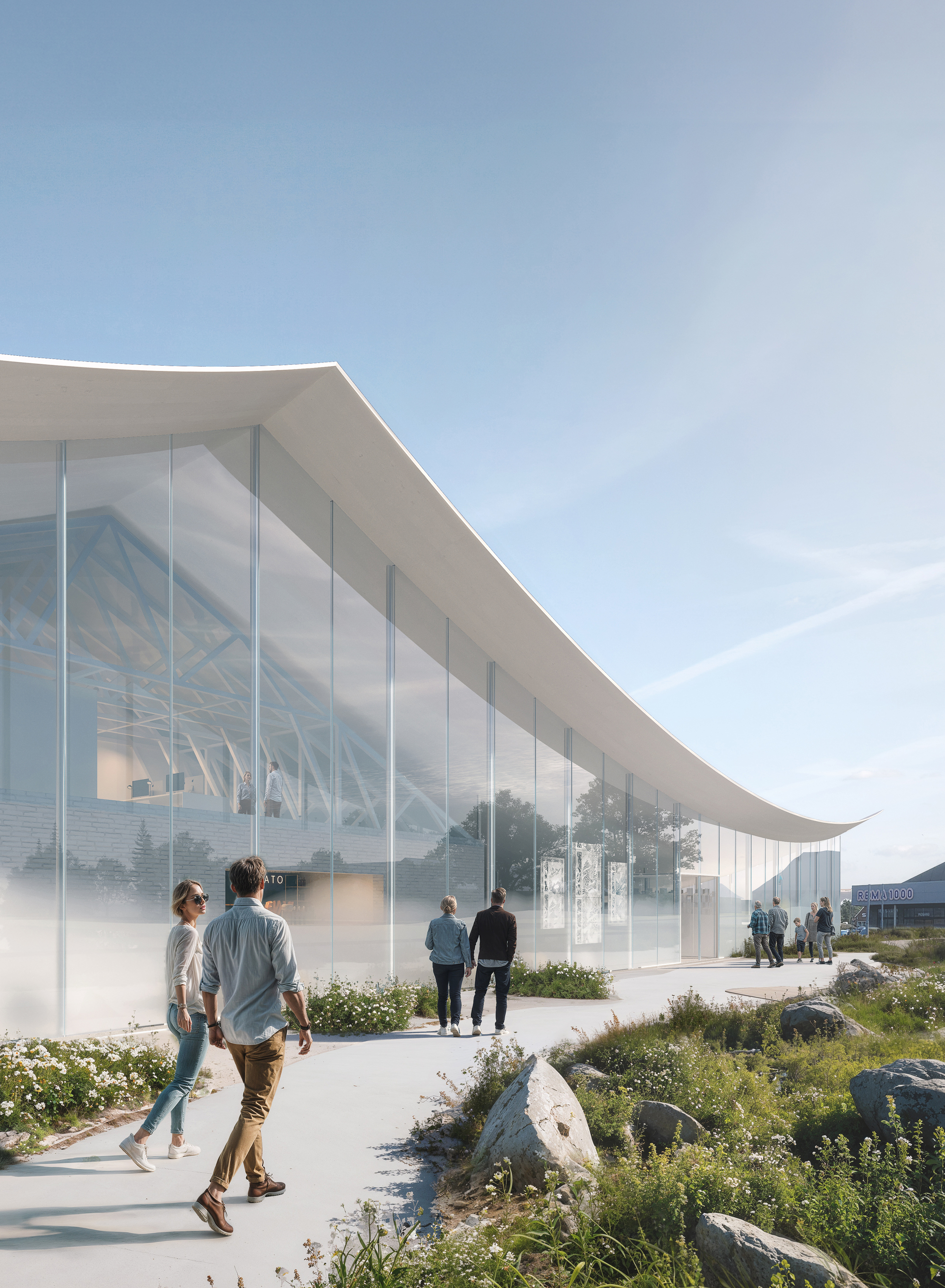 丹麥北日德蘭紙藝博物館 Museum for Papirkunst，Bjarke Ingels Group BIG改造舊超市舊建築