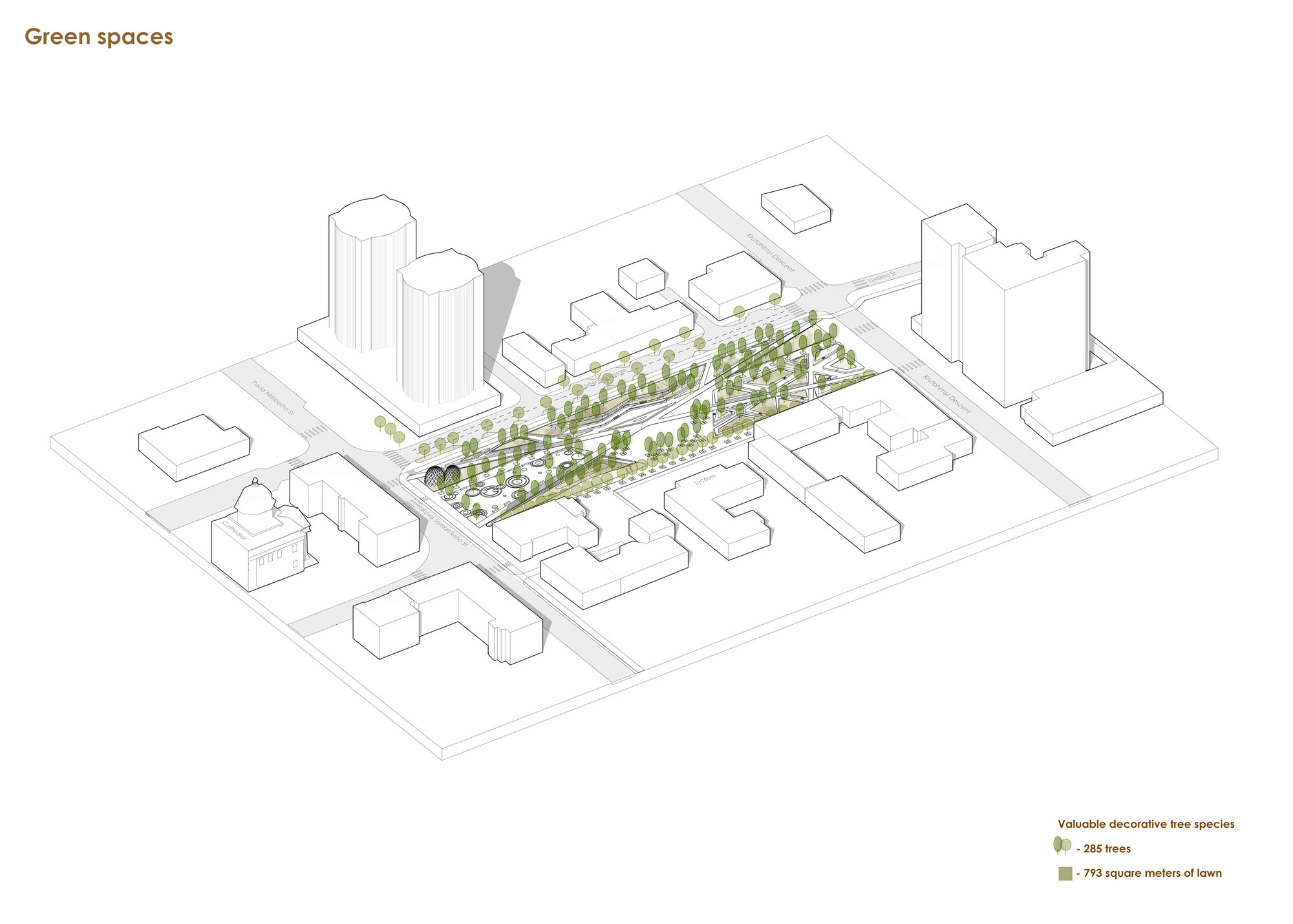 Reconstruction Uspenska Square 烏克蘭第聶伯Dnipro廣場重新規劃工程 廣場、公共空間、開放空間、烏克蘭建築、烏克蘭建築師、都市設計 Dmytro Volyk、Ksenia Donetska