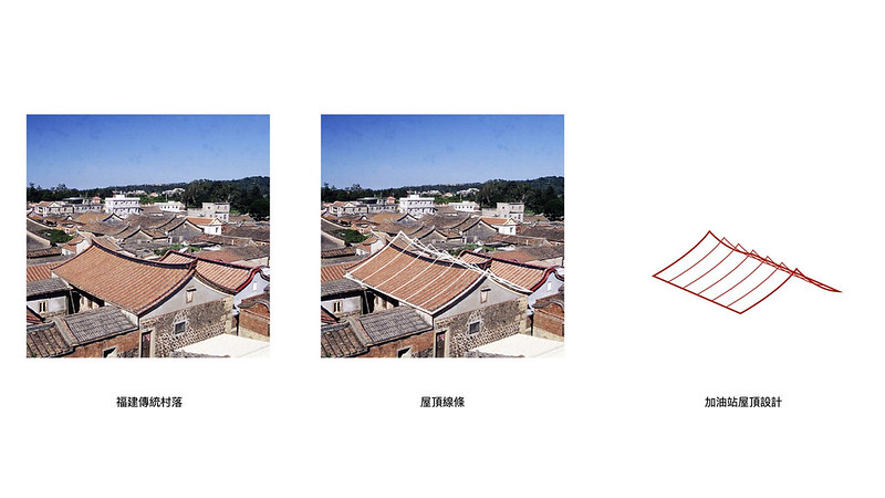 加油站屋頂:馮國安建築工作室從福建傳統村落建築中汲取靈感