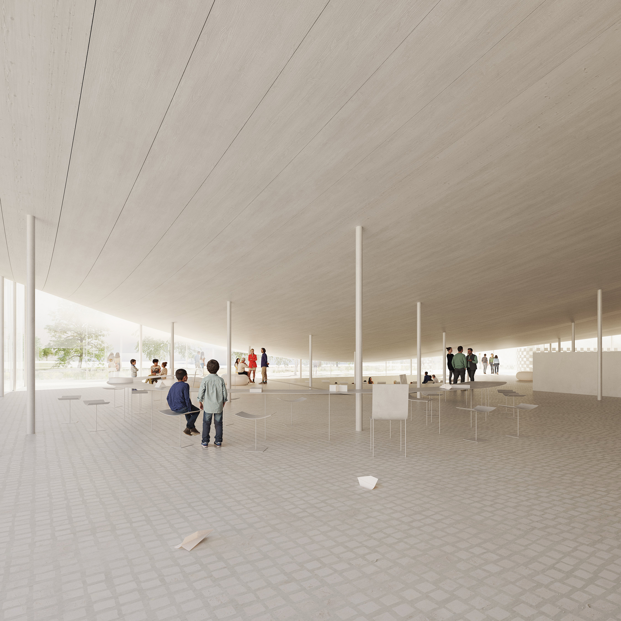 丹麥北日德蘭紙藝博物館 Museum for Papirkunst，Bjarke Ingels Group BIG改造舊超市舊建築