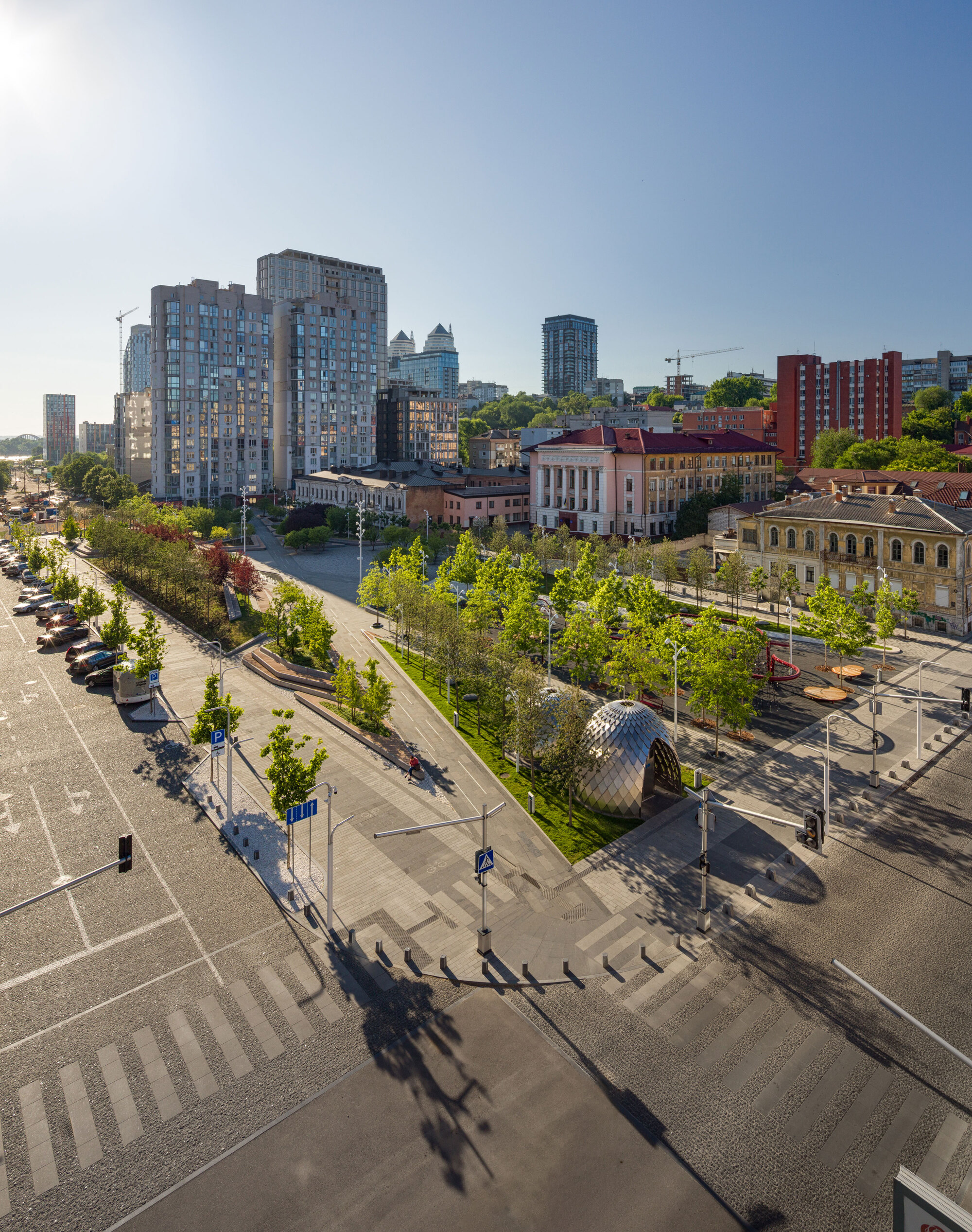 Reconstruction Uspenska Square 烏克蘭第聶伯Dnipro廣場重新規劃工程 廣場、公共空間、開放空間、烏克蘭建築、烏克蘭建築師、都市設計 Dmytro Volyk、Ksenia Donetska