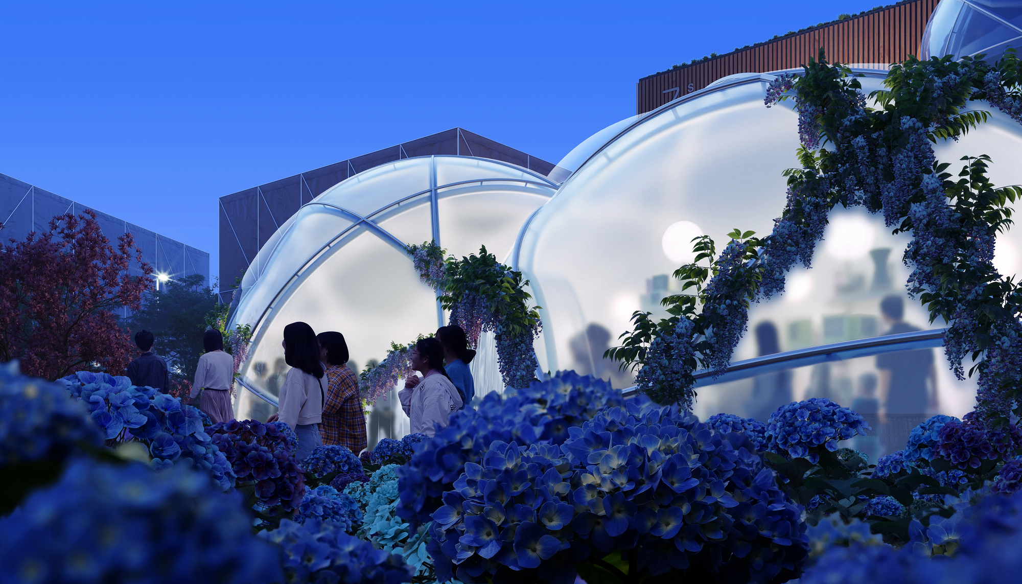 2025年大阪世界博覽會瑞士館 The Swiss Pavilion, Designed by Manuel Herz Architekten Explores Lightweight Materials at Expo Osaka 2025 Swiss Pavilion 瑞士館的建築結構令人驚嘆,由四個相互連接的輕質球體組成,宛如一座充滿未來感的空中花園