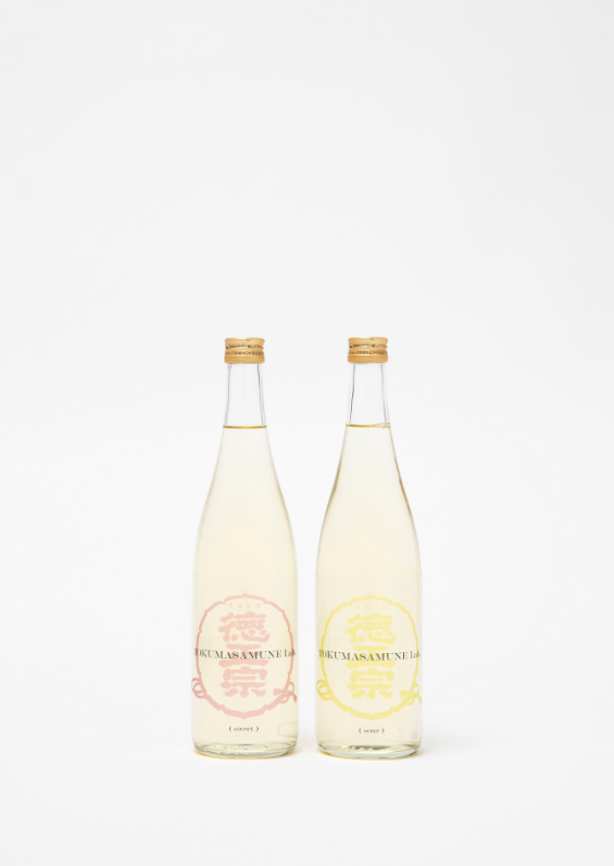 萩原酒造 × UNITED ARROWS BOTTLE SHOP
「TOKUMASAMUNE Lab. sweet / sour」
這兩款日本酒均以境町產的一番星米釀造,並在酒母階段即搾取,展現奢華的品質