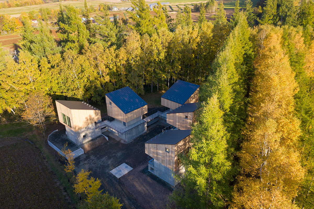 美瑛のコテージ群 北海道美瑛小屋村 佐野健太建築設計事務所　Kenta SANO
