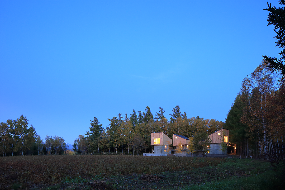 美瑛のコテージ群 北海道美瑛小屋村 佐野健太建築設計事務所　Kenta SANO