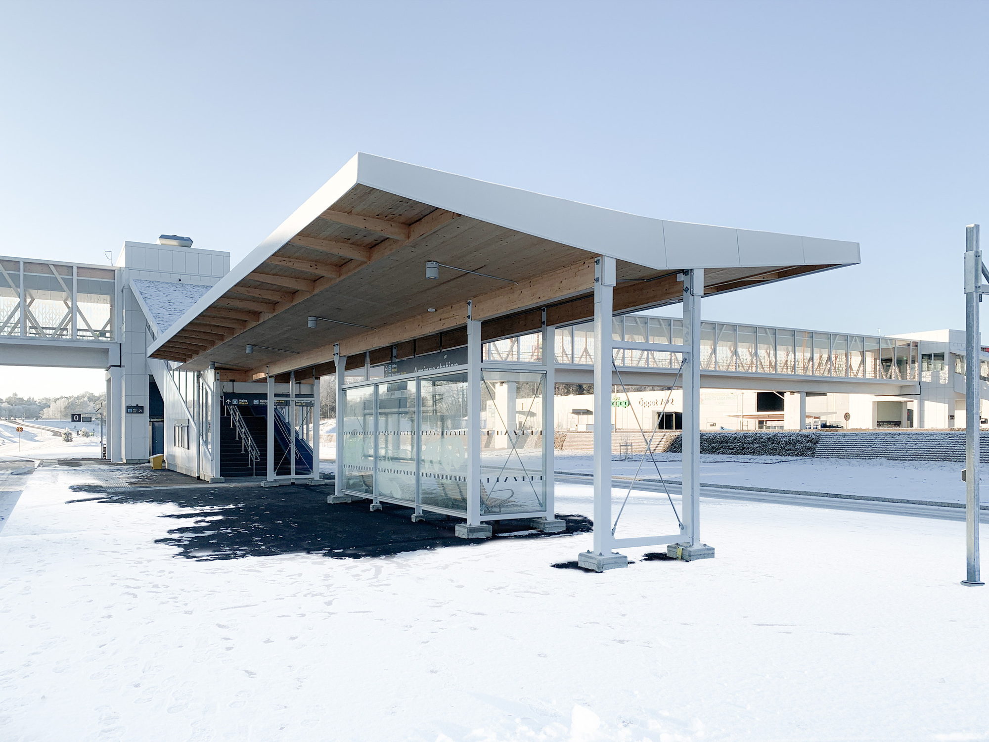 Ahlqvist & Almqvist Architects瑞典木構造Arninge 車站