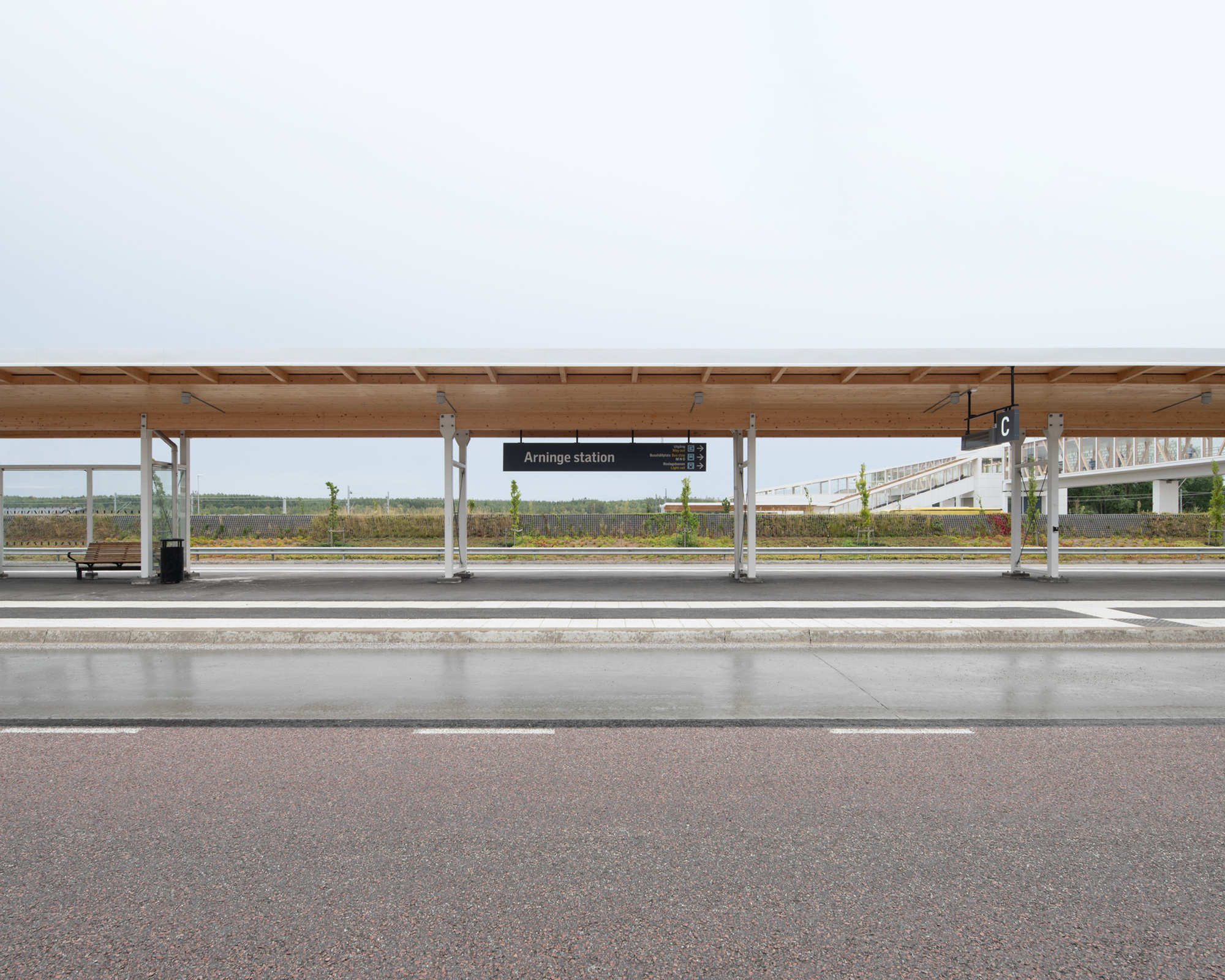 Ahlqvist & Almqvist Architects瑞典木構造Arninge 車站