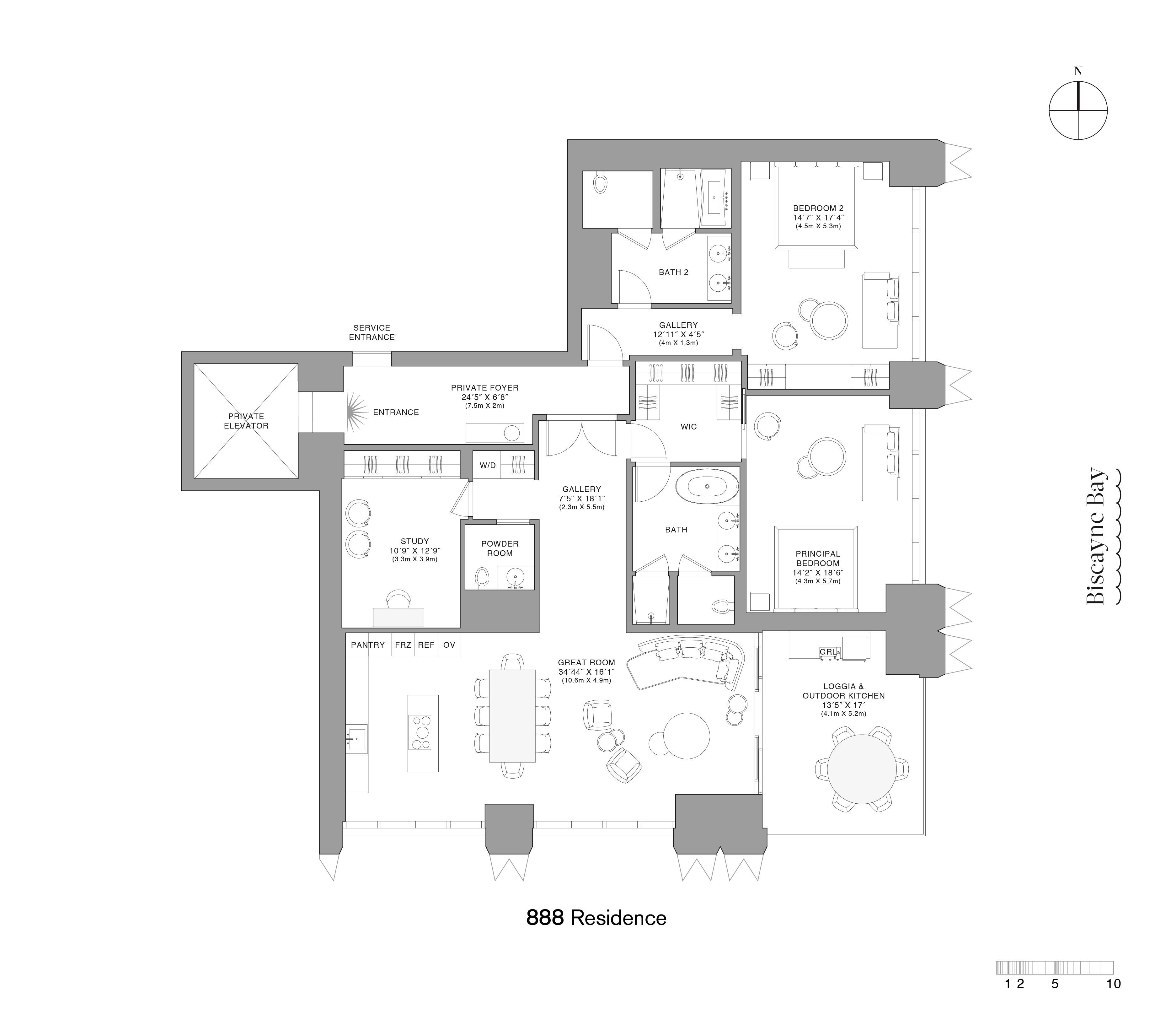 Residence A 平面圖，開價455萬美金起