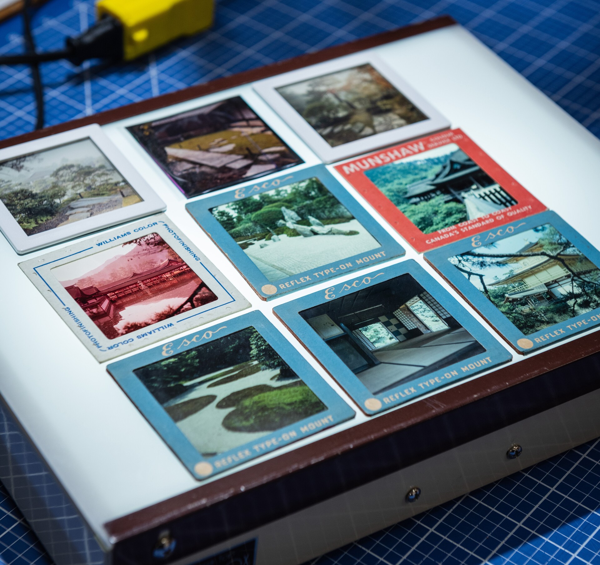 亞瑟·埃里克森（Arthur Erickson），1961年前後日本旅行期間的幻燈片（travel slides）。攝影：Matthieu Brouillard。© 加拿大建築中心（CCA）