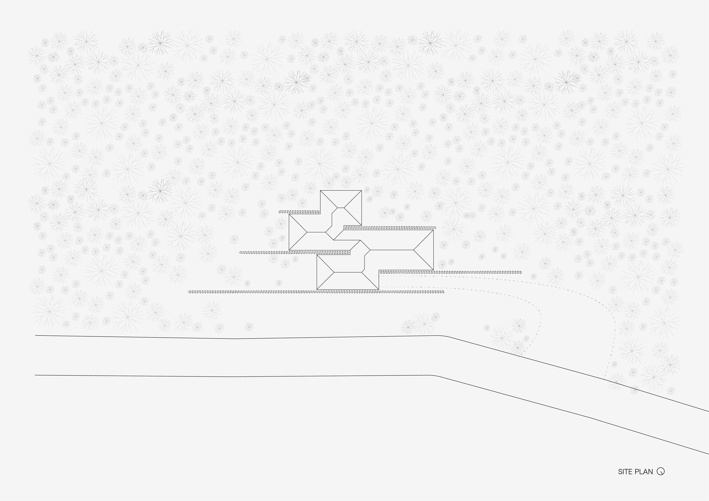 輕井澤「塀の家」環保住宅基地平面圖 Site Plan