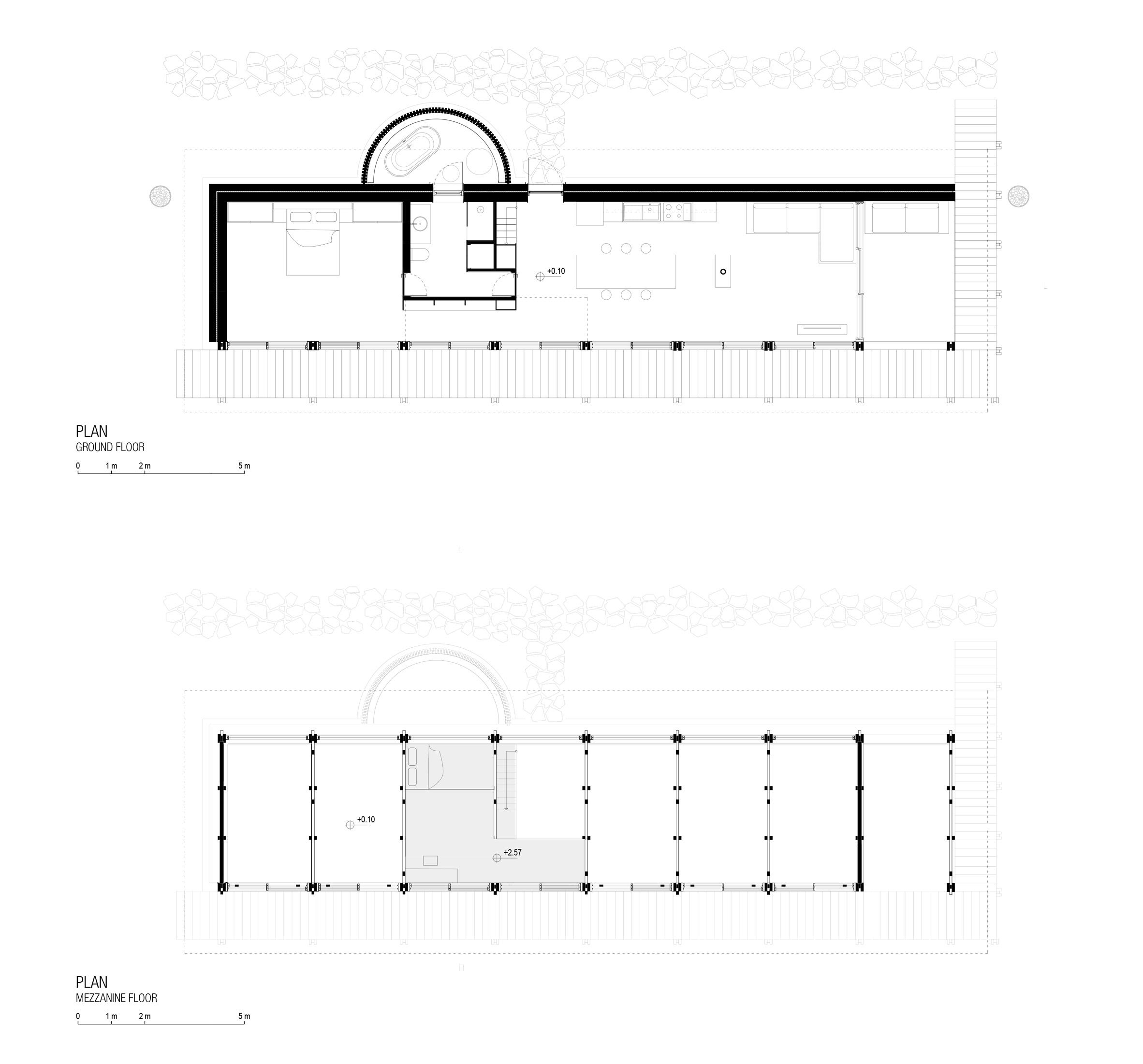 平面圖 Plan 平面圖 Plan Plan of Two Face House by SO?