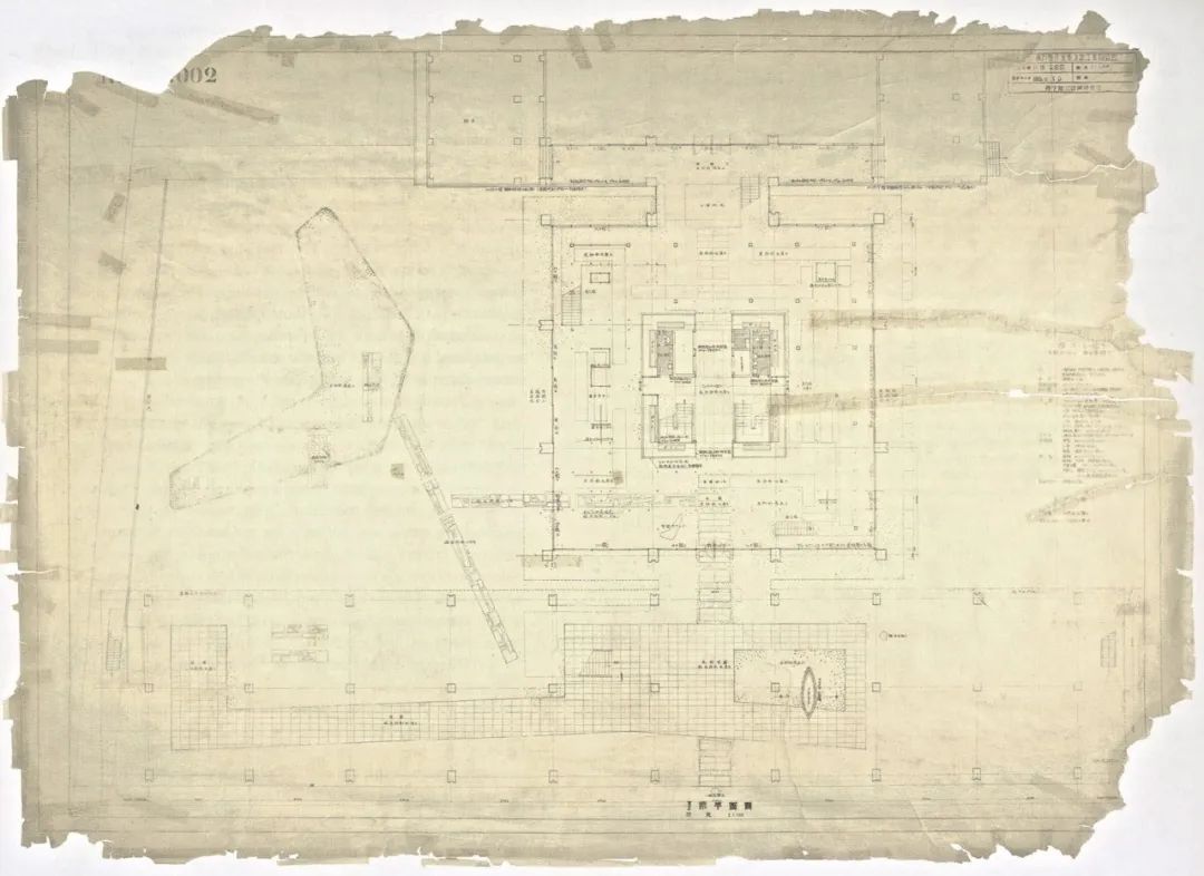 圖3:香川縣廳舍平面圖,1955-58