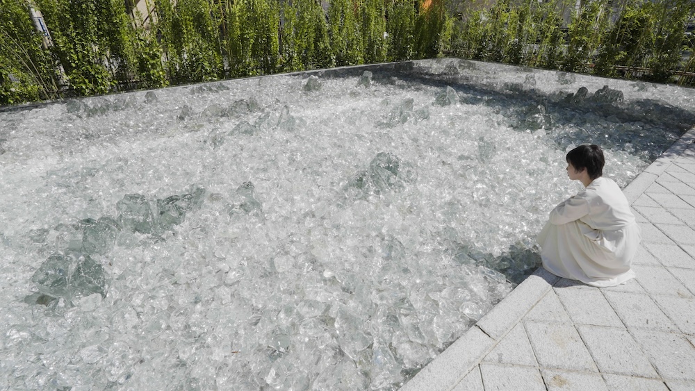 teamLab〈太陽的海〉2024, 互動裝置藝術, 聲音：Hideaki Takahashi © teamLab, courtesy Pace Gallery