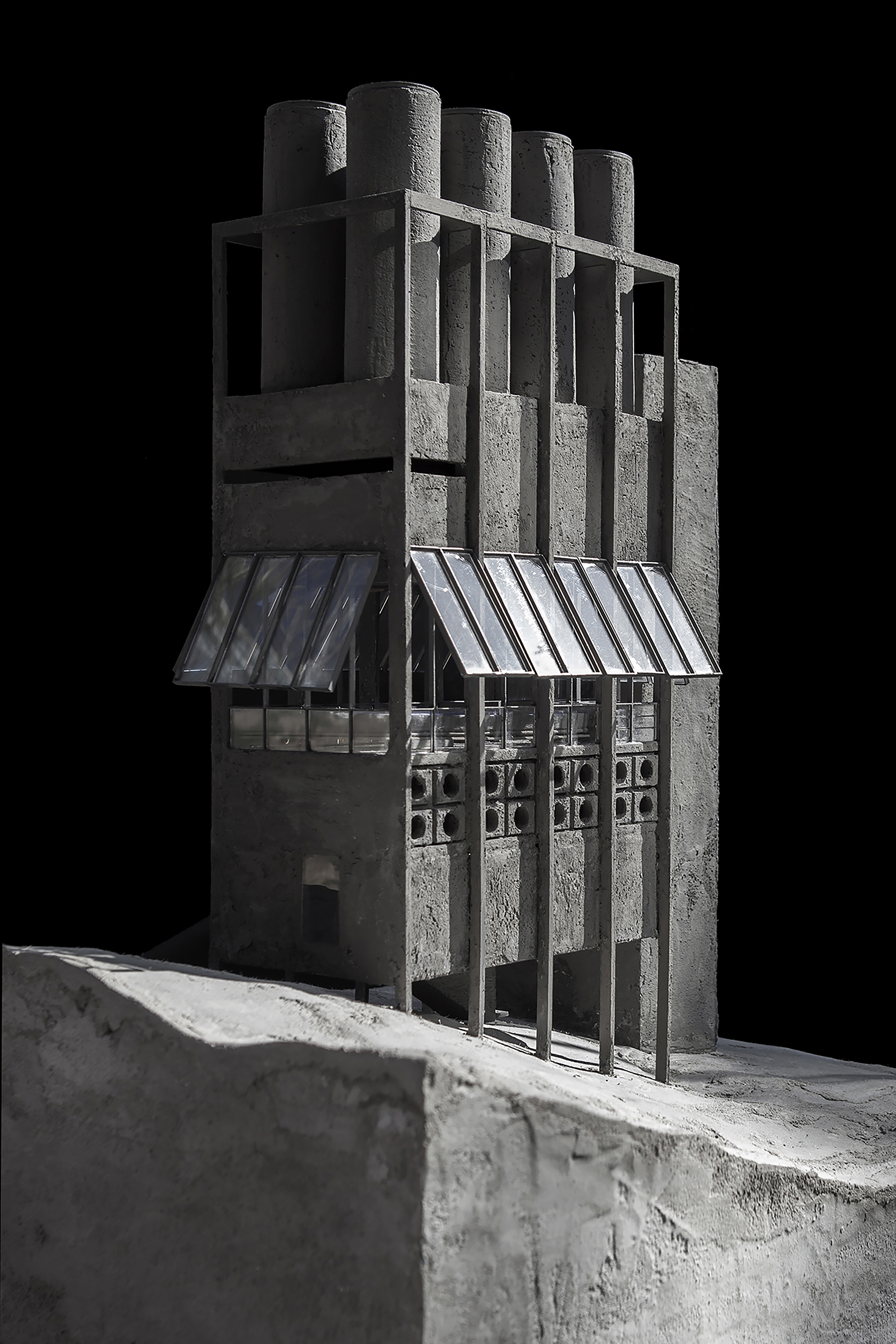 阿那亞·霧靈山眼石湯泉 建築模型 