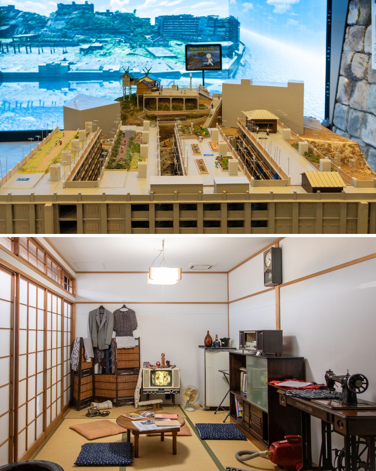 屋頂農園模型與室內還原展示