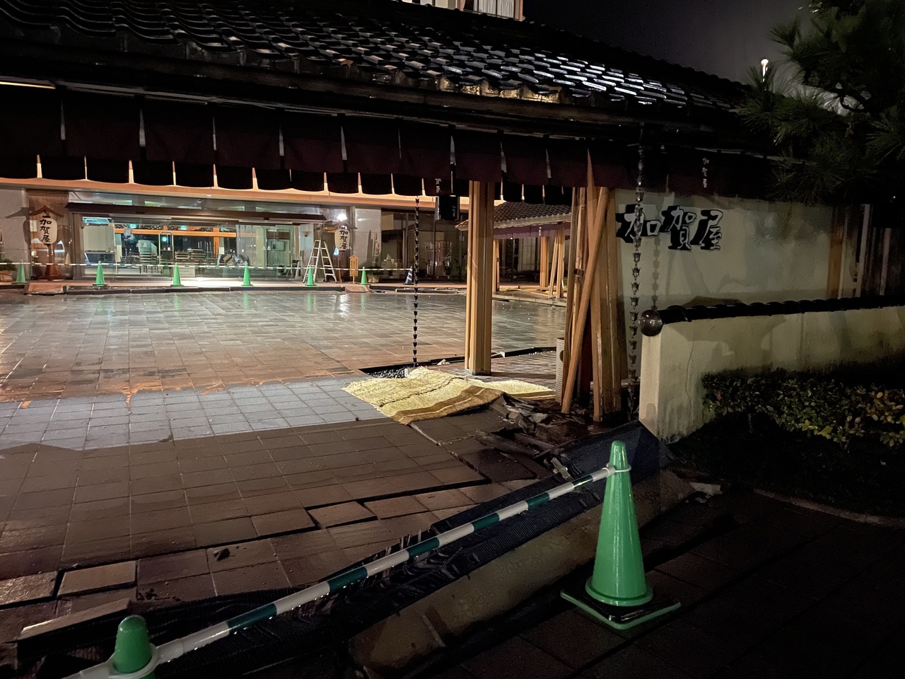 日本「加賀屋」(KAGAYAギャラリー)在2024 年元旦能登半島地震受損