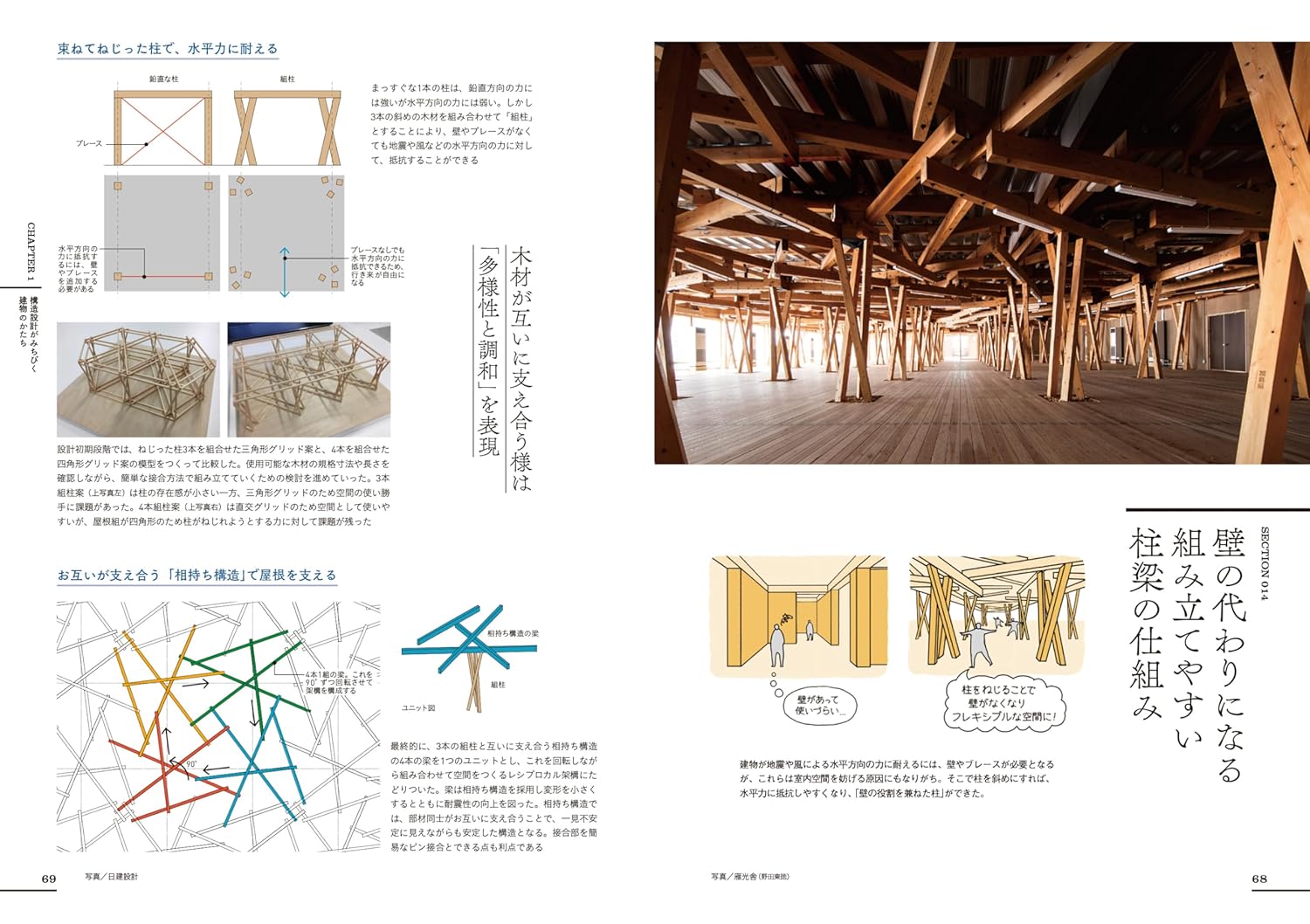 日建設計《世界で一番おもしろい 構造デザイン》(世界上最有趣的結構設計)書本內文樣頁