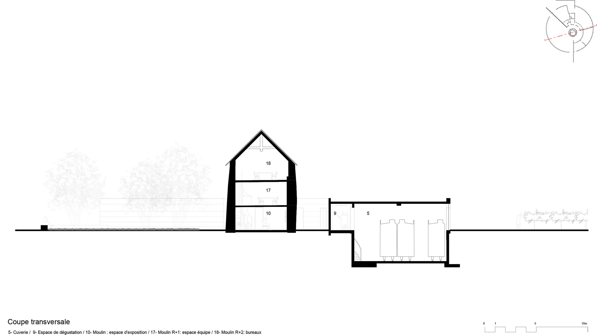 Mill Renovation  Winery Construction Carmen Maurice Architecture Vineyard de Rhuys Le vignoble de Rhuys - Dantelezh 法國酒莊