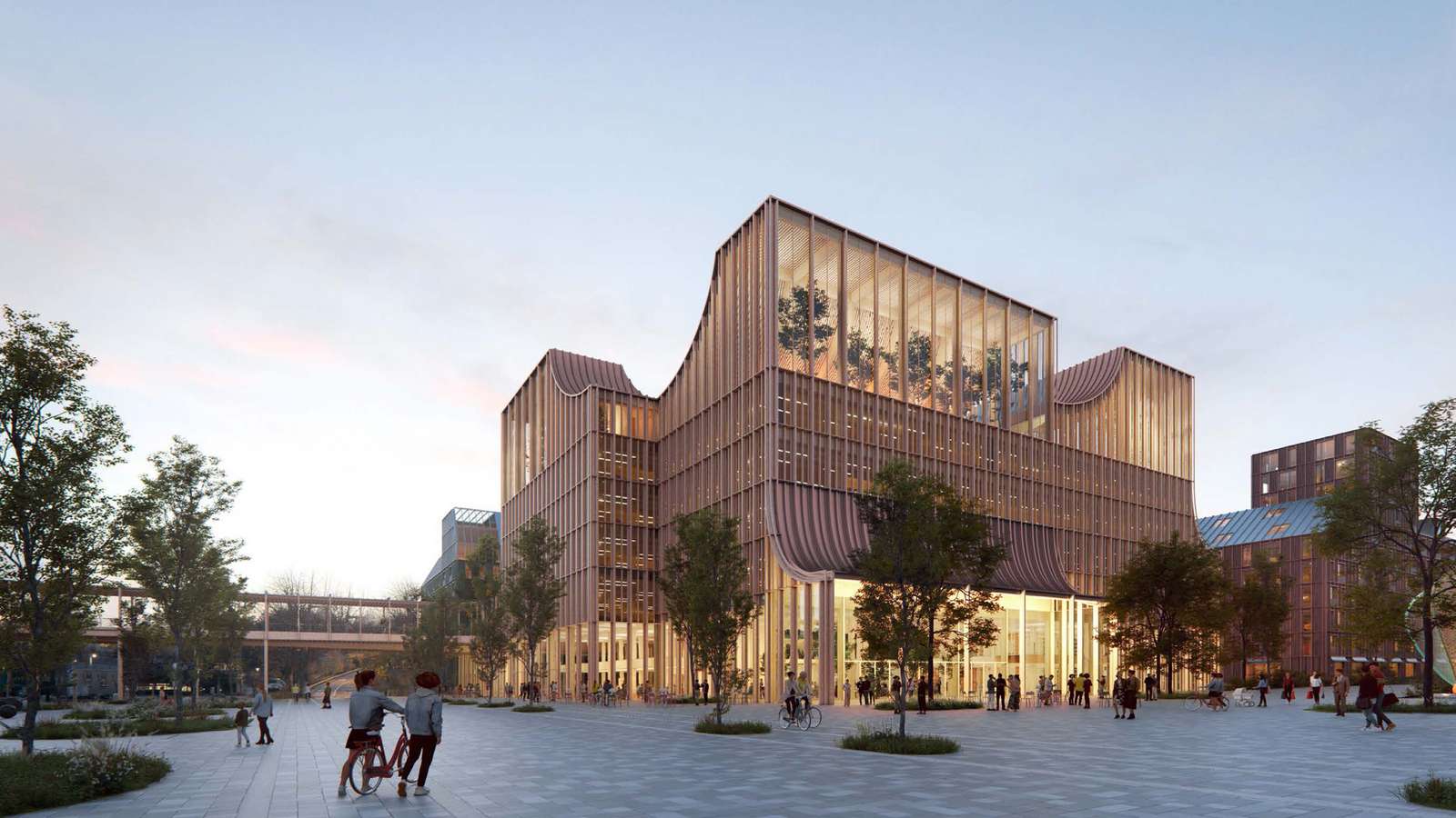 Espoolaistentalo周邊保留了中世紀大教堂與自然文化景觀，設計強調新舊融合。建築不僅採用人性化的多功能空間設計，還創造了便於市民使用的公共空間，進一步強化城市歷史與現代建築的對話