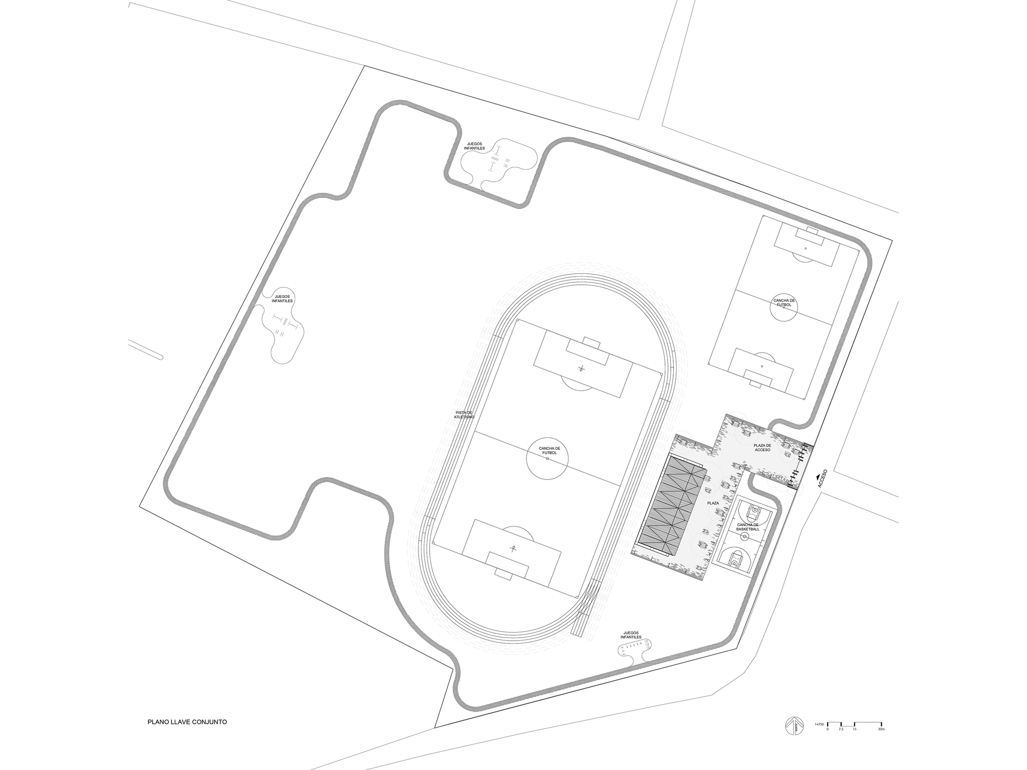 墨西哥體育園區鋼構看台 Deportivo Zanatepec AIDIA STUDIO