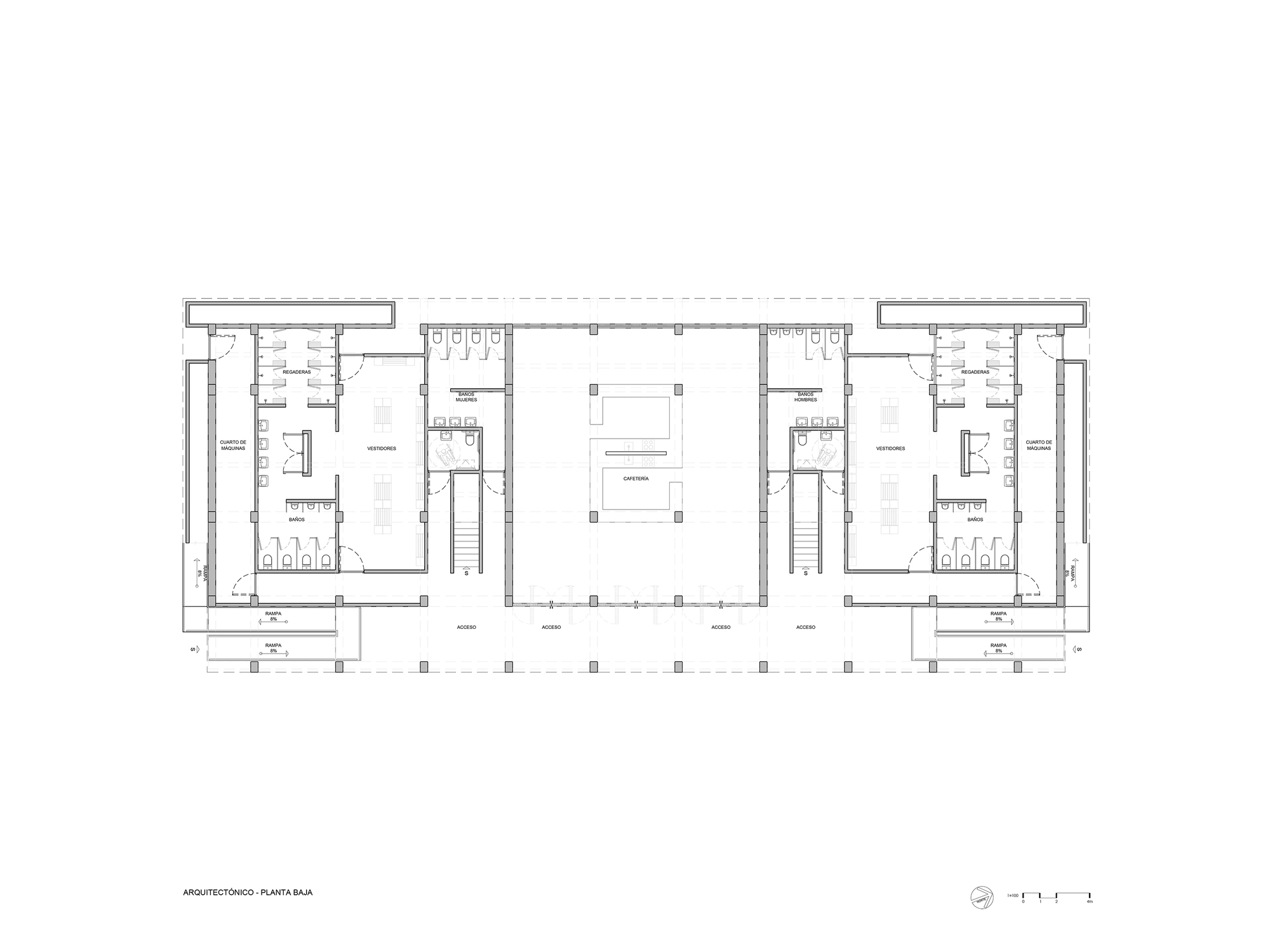 墨西哥體育園區鋼構看台 Deportivo Zanatepec AIDIA STUDIO