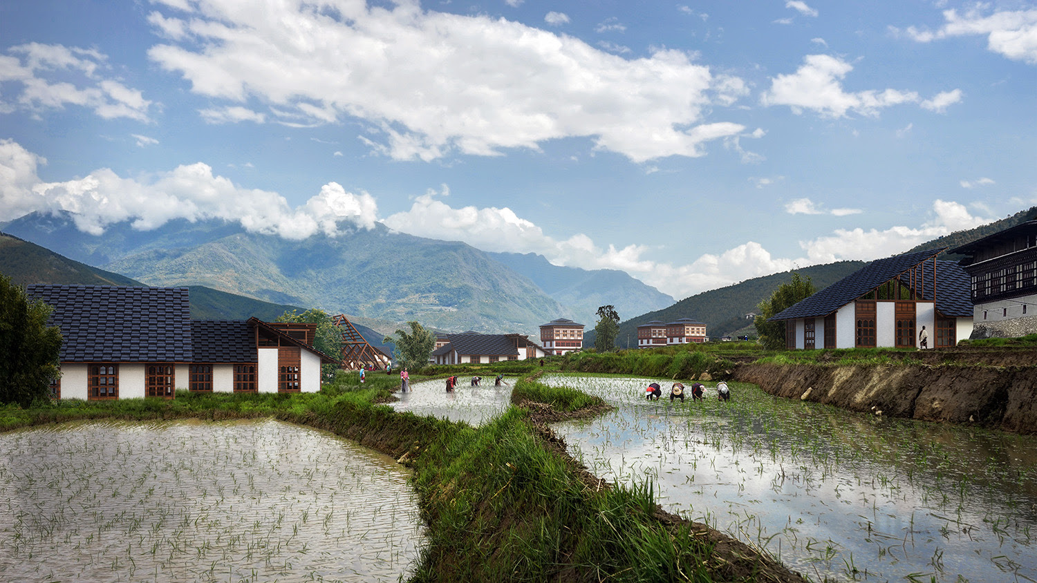 不丹格勒普正念之城 big Gelephu Mindfulness City
