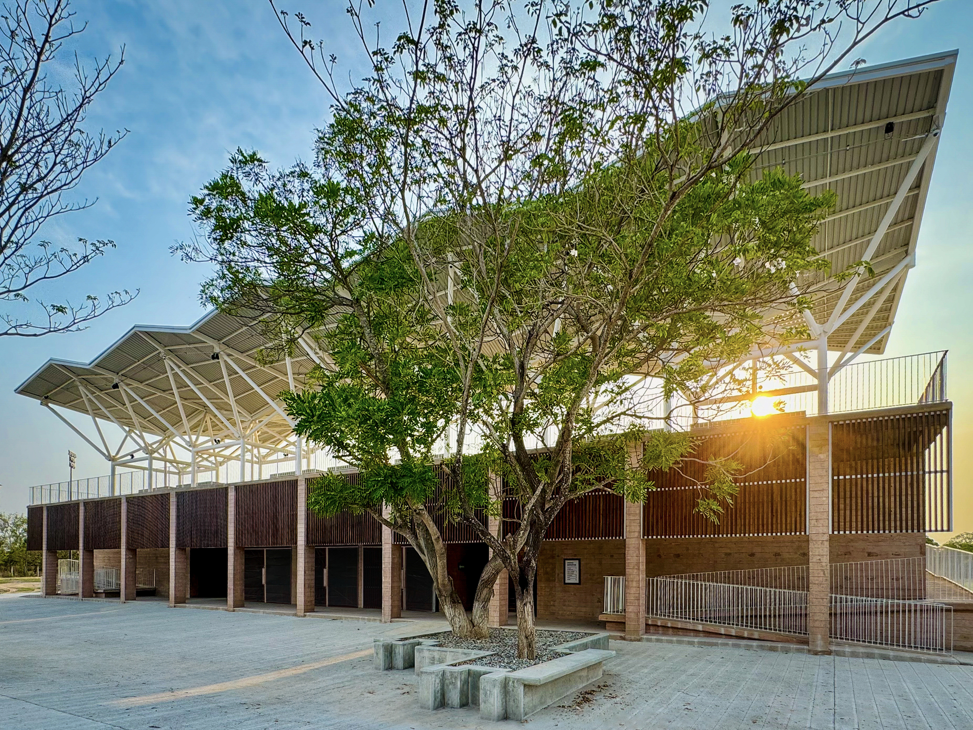 墨西哥體育園區鋼構看台 Deportivo Zanatepec AIDIA STUDIO