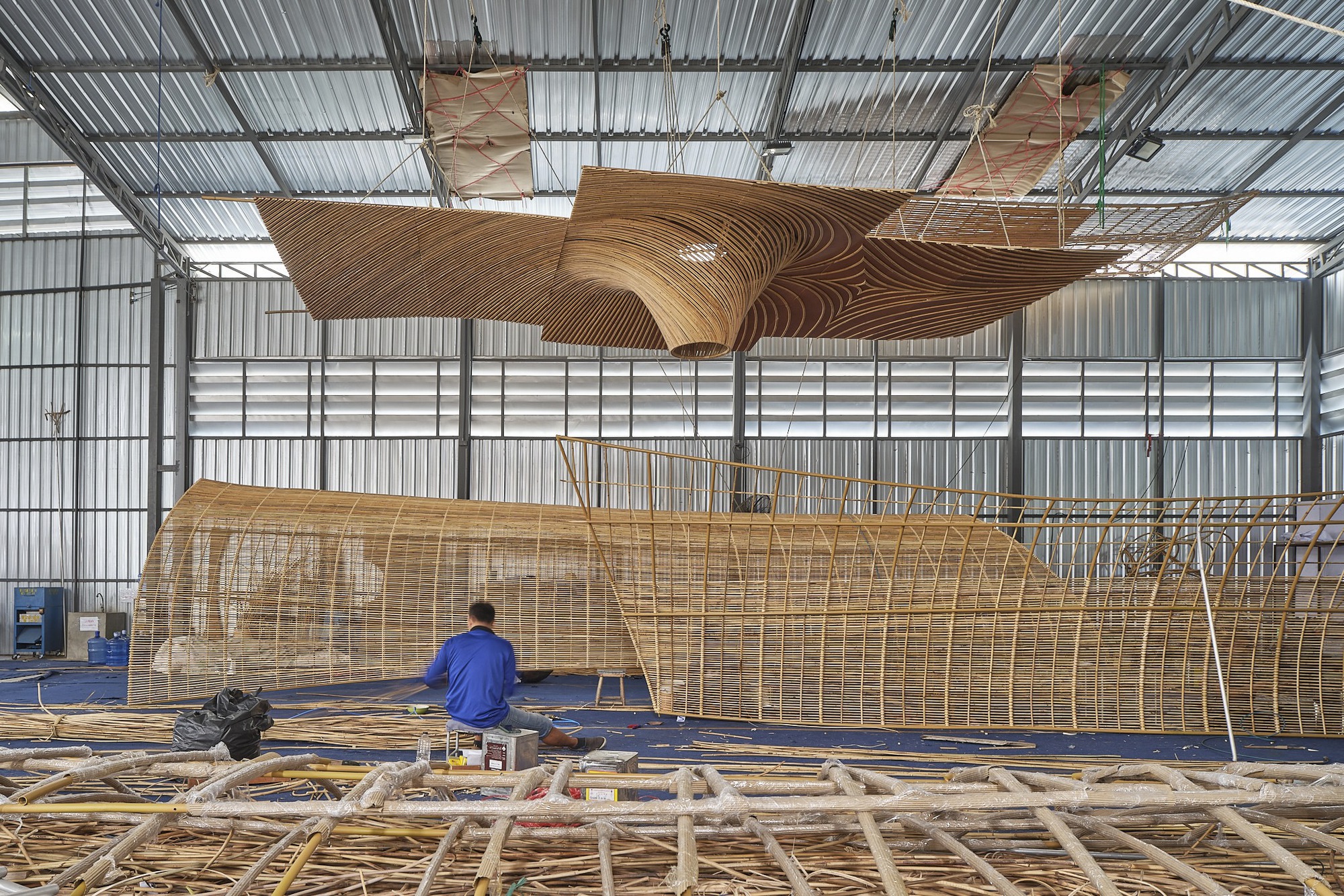 bamboo installation